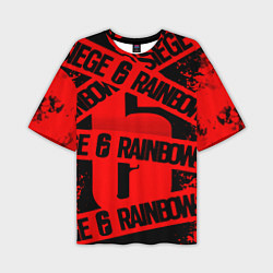 Мужская футболка оверсайз Rainbox six краски