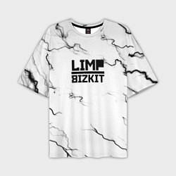 Футболка оверсайз мужская Limp bizkit storm black, цвет: 3D-принт