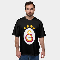 Футболка оверсайз мужская Galatasaray logo fc, цвет: 3D-принт — фото 2