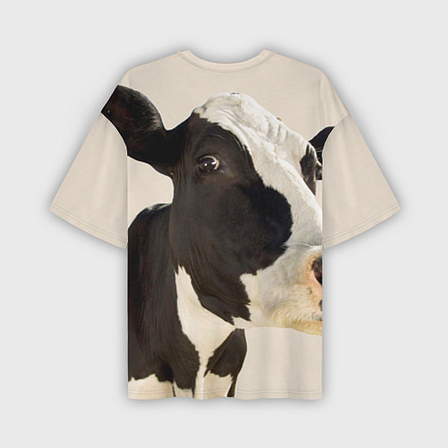 Мужская футболка оверсайз Настоящая корова / 3D-принт – фото 2