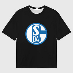 Футболка оверсайз мужская Schalke 04 fc club sport, цвет: 3D-принт