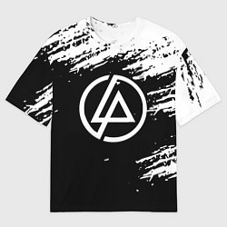 Мужская футболка оверсайз Linkin Park - black and white