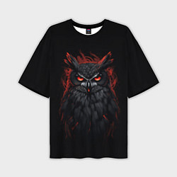 Мужская футболка оверсайз Evil owl