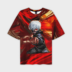 Футболка оверсайз мужская Tokyo Ghoul anime, цвет: 3D-принт