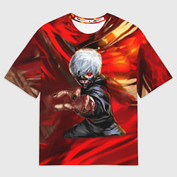 Мужская футболка оверсайз Tokyo Ghoul anime