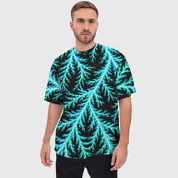 Футболка оверсайз мужская Разряды электричества Tie Dye, цвет: 3D-принт — фото 2