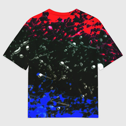 Мужская футболка оверсайз Mazda краски абстракция спорт / 3D-принт – фото 2