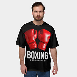 Футболка оверсайз мужская Boxing Champion, цвет: 3D-принт — фото 2