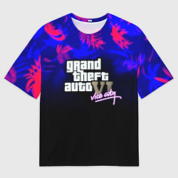 Футболка оверсайз мужская GTA vice city tropic game, цвет: 3D-принт