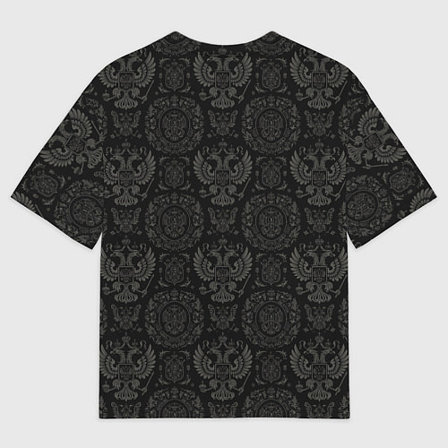 Мужская футболка оверсайз Русский медведь с короной / 3D-принт – фото 2