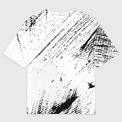 Мужская футболка оверсайз BMW краски / 3D-принт – фото 2