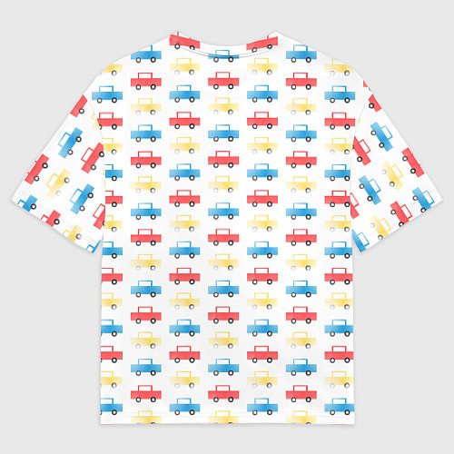 Мужская футболка оверсайз Детские машинки / 3D-принт – фото 2