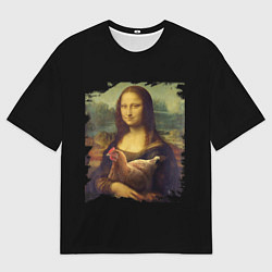 Футболка оверсайз мужская Mona Chicken Liza, цвет: 3D-принт