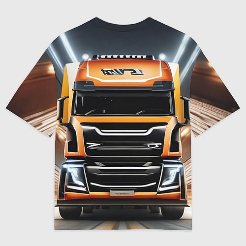 Мужская футболка оверсайз Дальнобойщики / 3D-принт – фото 2