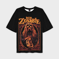 Футболка оверсайз мужская Rob zombie skull, цвет: 3D-принт