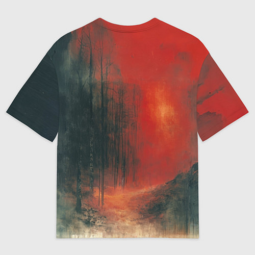 Мужская футболка оверсайз Двое в пути / 3D-принт – фото 2