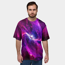 Футболка оверсайз мужская Фантастическая галактика, цвет: 3D-принт — фото 2