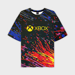 Мужская футболка оверсайз Xbox краски текстура