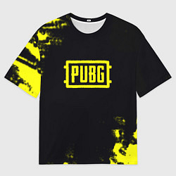 Футболка оверсайз мужская Pubg краски абстракция, цвет: 3D-принт
