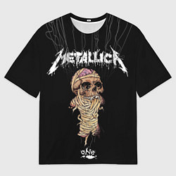 Мужская футболка оверсайз Металлика - мумия
