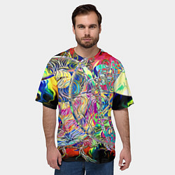 Футболка оверсайз мужская Сплетение Инь Ян, цвет: 3D-принт — фото 2