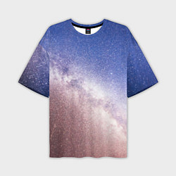 Мужская футболка оверсайз Галактика млечный путь