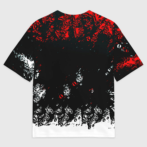 Мужская футболка оверсайз Bully краски / 3D-принт – фото 2