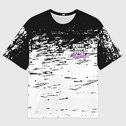 Футболка оверсайз мужская GTA vice city краски, цвет: 3D-принт
