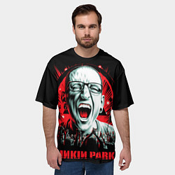 Футболка оверсайз мужская LP - Chester, цвет: 3D-принт — фото 2