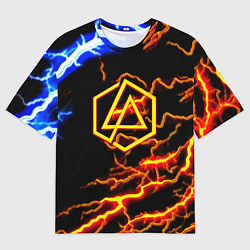 Футболка оверсайз мужская Linkin park storm inside steel, цвет: 3D-принт