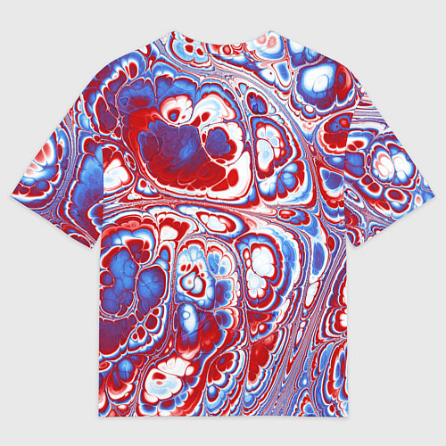 Мужская футболка оверсайз Абстрактный разноцветный паттерн / 3D-принт – фото 2