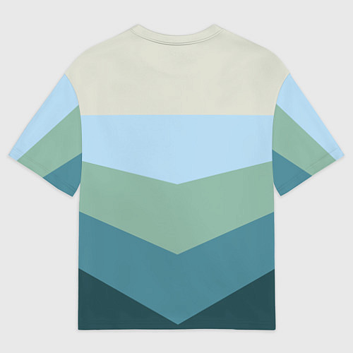 Мужская футболка оверсайз Пентопалитра / 3D-принт – фото 2