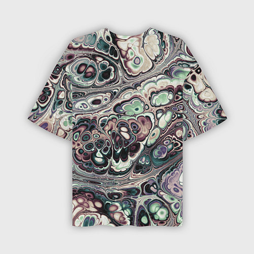 Мужская футболка оверсайз Абстрактный разноцветный узор / 3D-принт – фото 2