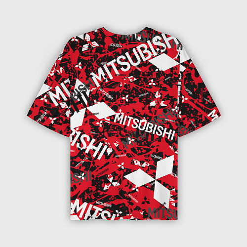 Мужская футболка оверсайз Mitsubishi - chaos style / 3D-принт – фото 2
