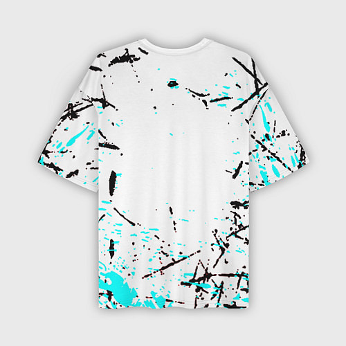 Мужская футболка оверсайз Portal краски / 3D-принт – фото 2