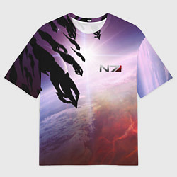 Футболка оверсайз мужская Масс эффект вторжение, цвет: 3D-принт