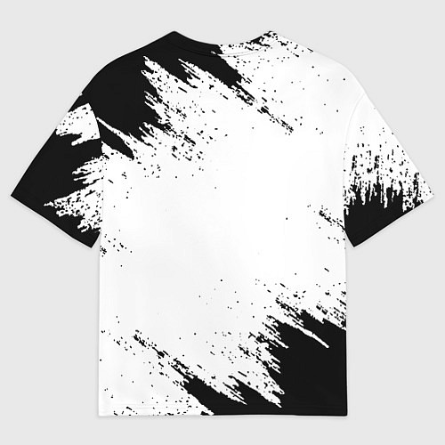 Мужская футболка оверсайз The Elder Scrolls Online краски чёрные / 3D-принт – фото 2