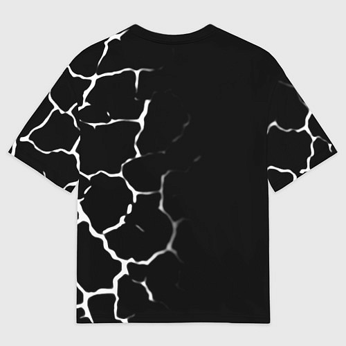 Мужская футболка оверсайз Pink floyd текстура рок / 3D-принт – фото 2