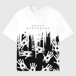 Футболка оверсайз мужская Death Stranding знаки, цвет: 3D-принт