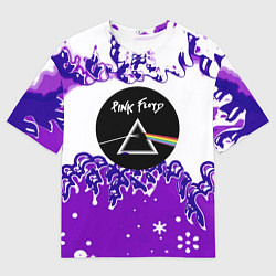 Футболка оверсайз мужская Pink floyd violet splash, цвет: 3D-принт