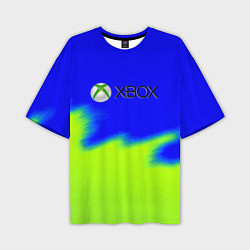 Футболка оверсайз мужская Xbox кислотный стиль текстура, цвет: 3D-принт