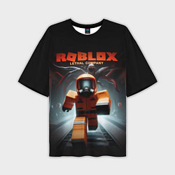 Мужская футболка оверсайз Lethal company Roblox