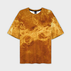 Мужская футболка оверсайз Лава Венеры - star dust