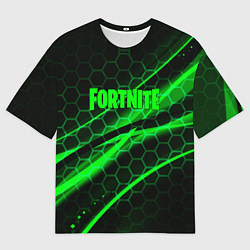 Мужская футболка оверсайз Fortnite epic броня зелёная