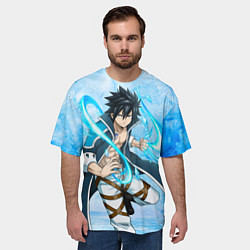 Футболка оверсайз мужская Грей Фуллбастер из Хвоста феи, цвет: 3D-принт — фото 2
