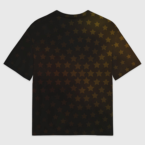Мужская футболка оверсайз Джорно Джованна на фоне звездочек из ДжоДжо / 3D-принт – фото 2