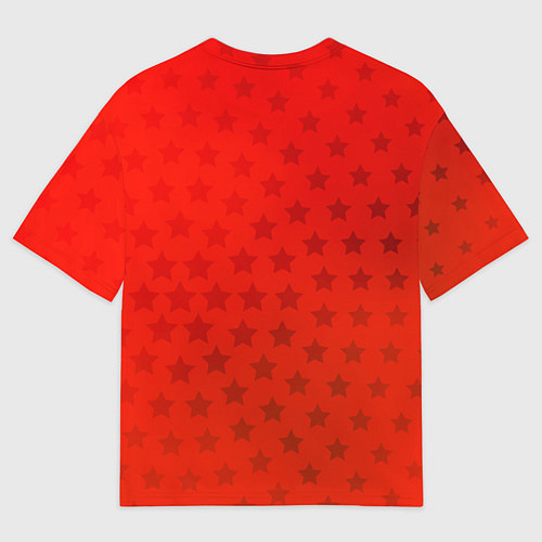Мужская футболка оверсайз Джотаро Куджо на фоне звездочек из ДжоДжо / 3D-принт – фото 2