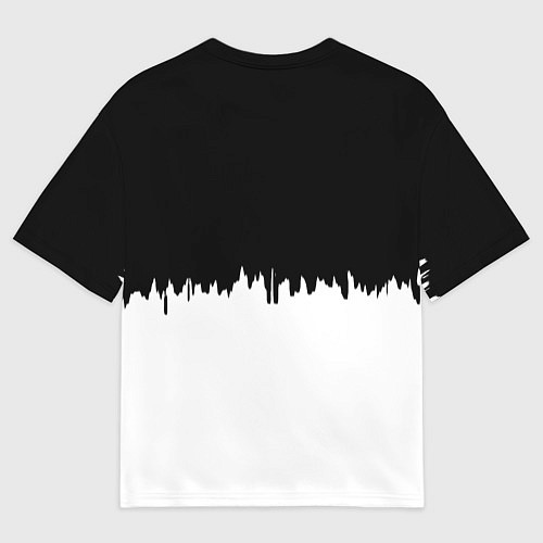 Мужская футболка оверсайз Juventus белый огонь текстура / 3D-принт – фото 2