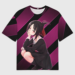 Футболка оверсайз мужская Кагуя из Kaguya sama wa Kokurasetai, цвет: 3D-принт