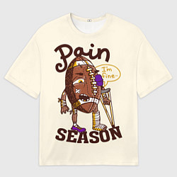 Мужская футболка оверсайз Сезон боли